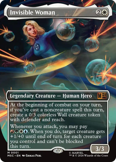 Invisible Woman (Borderless) (1) (Commander: Marvel Super Heroes)