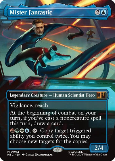 Mister Fantastic (Borderless) (2) (Commander: Marvel Super Heroes)