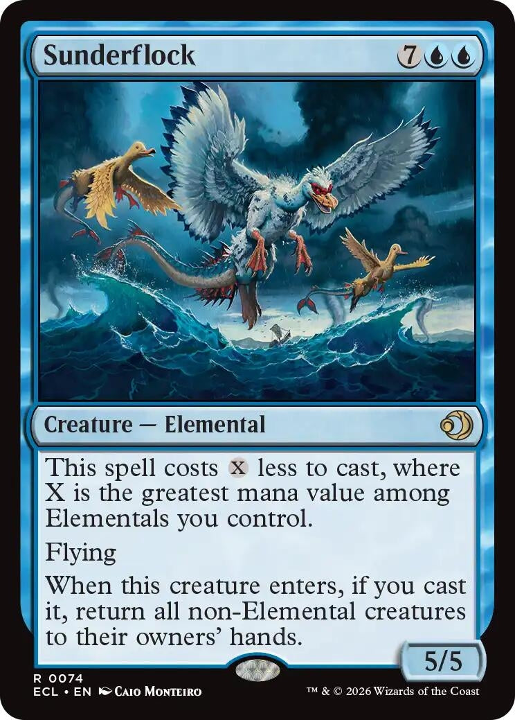 Image for Sunderflock (74) (Lorwyn Eclipsed) - Magic: The Gathering