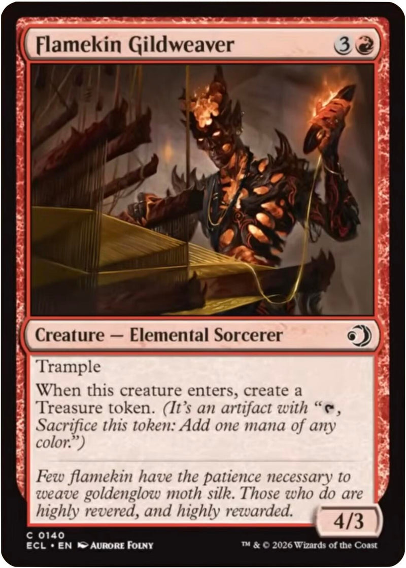 Image for Flamekin Gildweaver (140) (Lorwyn Eclipsed) - Magic: The Gathering