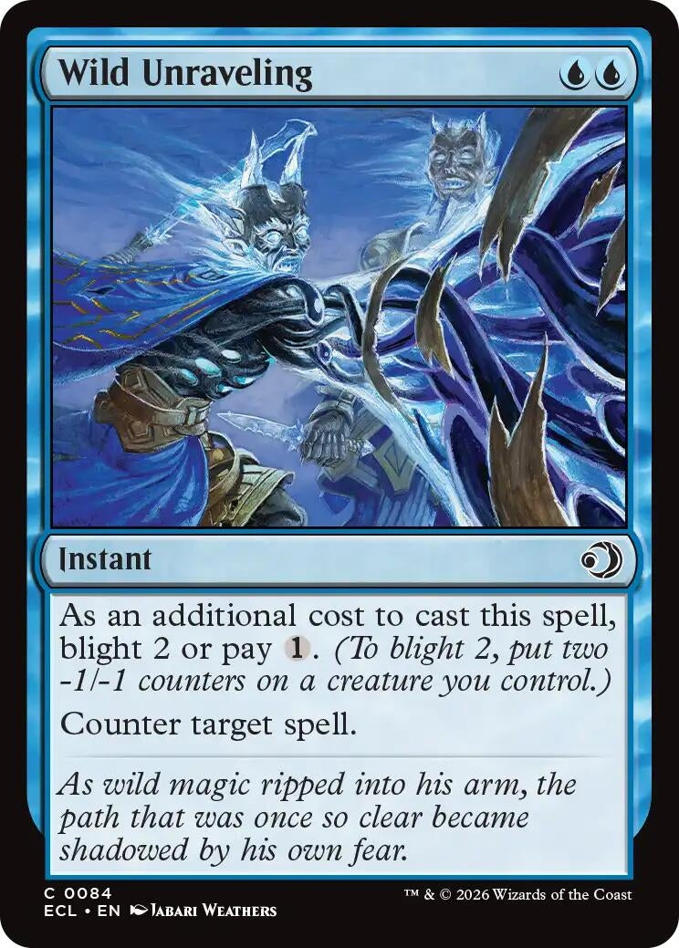 Image for Wild Unraveling (84) (Lorwyn Eclipsed) - Magic: The Gathering