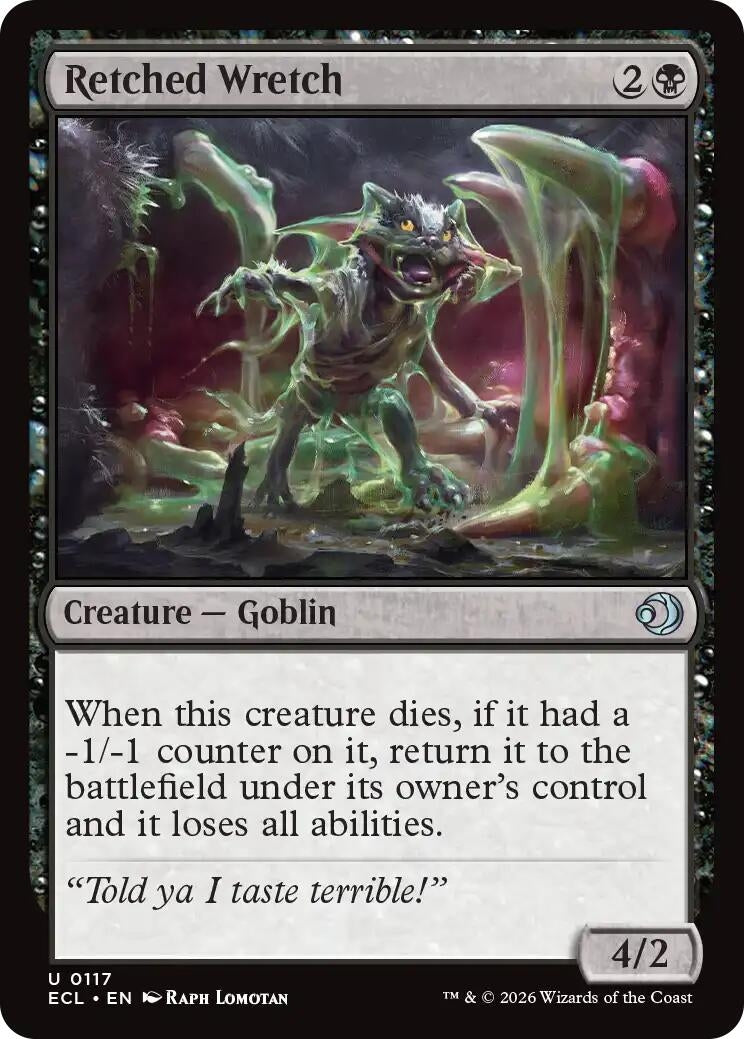 Image for Retched Wretch (117) (Lorwyn Eclipsed) - Magic: The Gathering