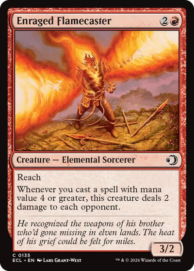 Enraged Flamecaster (135) (Lorwyn Eclipsed) (Foil)