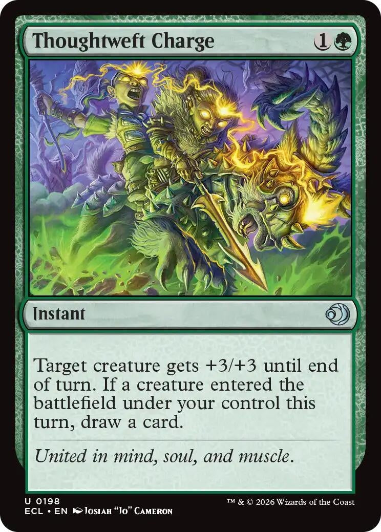Image for Thoughtweft Charge (198) (Lorwyn Eclipsed) - Magic: The Gathering