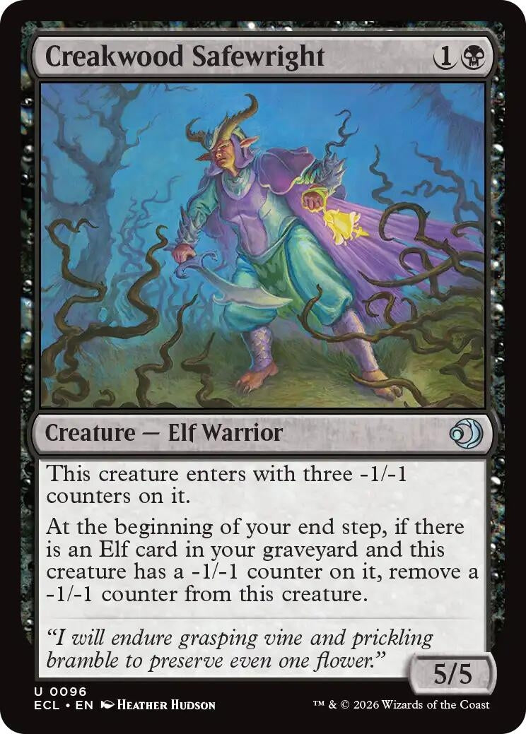 Image for Creakwood Safewright (96) (Lorwyn Eclipsed) (Foil) - Magic: The Gathering