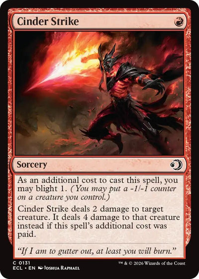 Cinder Strike (131) (Lorwyn Eclipsed) (Foil)