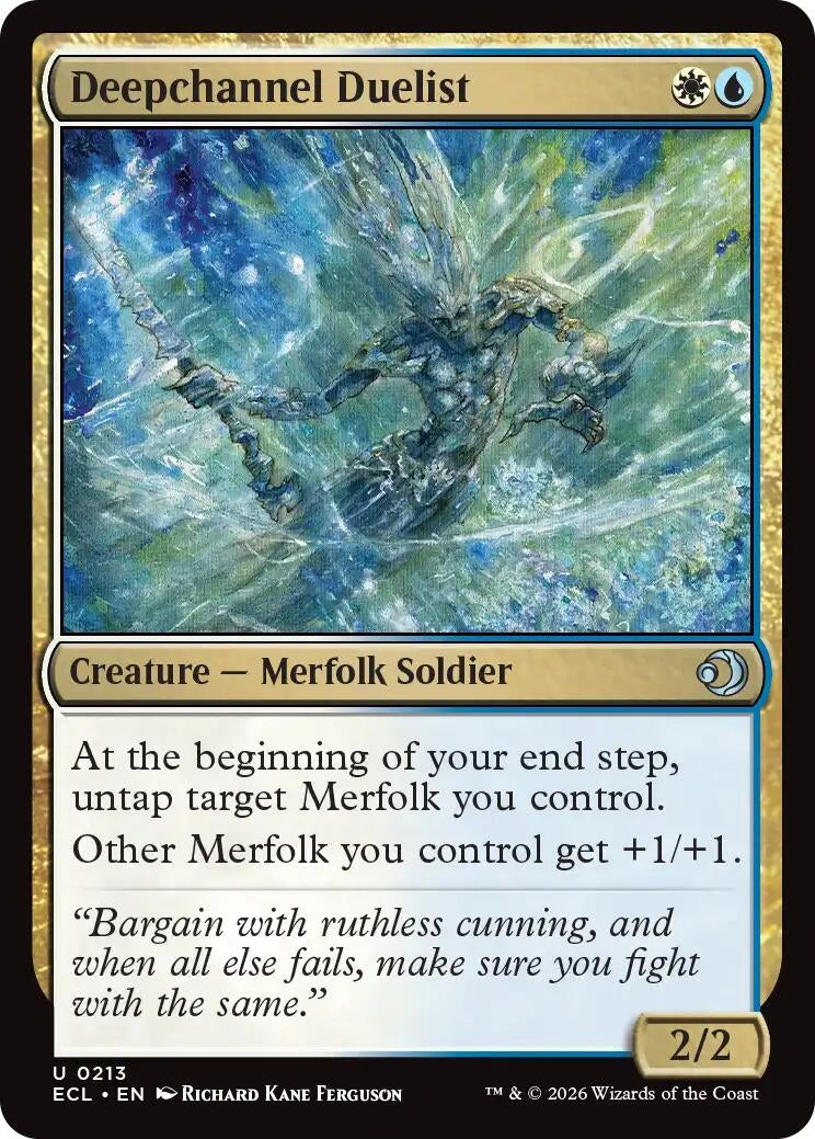 Image for Deepchannel Duelist (213) (Lorwyn Eclipsed) - Magic: The Gathering