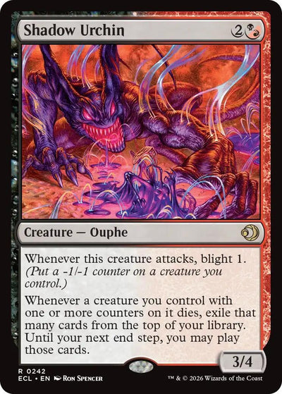 Shadow Urchin (242) (Lorwyn Eclipsed) (Foil)