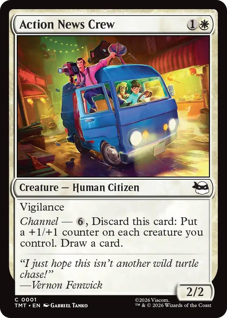 Action News Crew (1) (Teenage Mutant Ninja Turtles) (Foil)