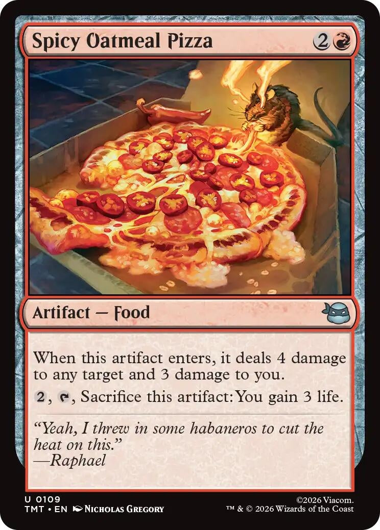 Spicy Oatmeal Pizza (109) (Teenage Mutant Ninja Turtles)
