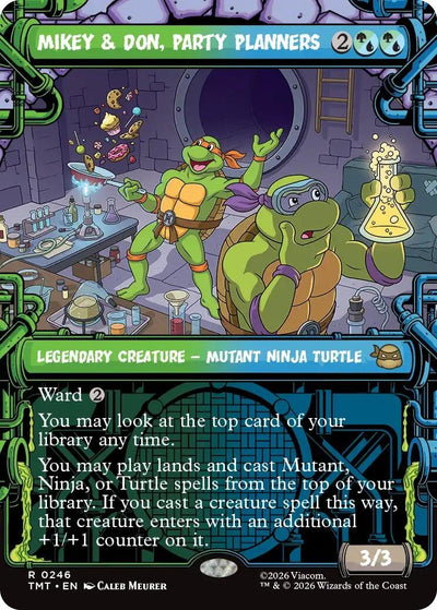 Mikey & Don, Party Planners (Showcase) (246) (Teenage Mutant Ninja Turtles) (Foil)