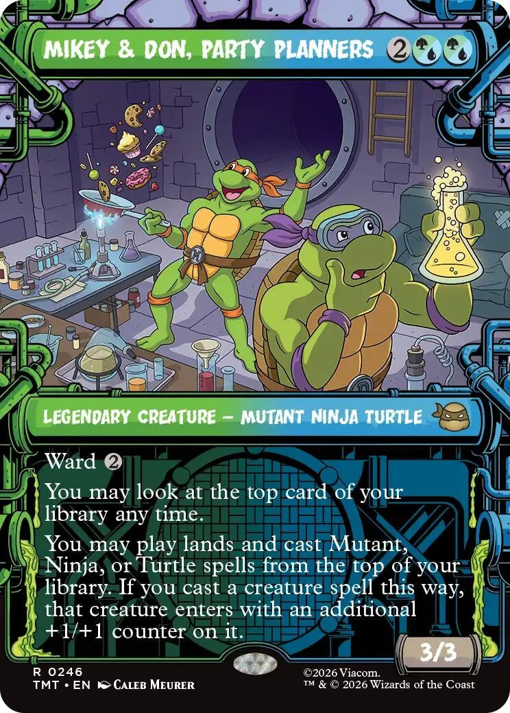 Mikey & Don, Party Planners (Showcase) (246) (Teenage Mutant Ninja Turtles) (Foil)