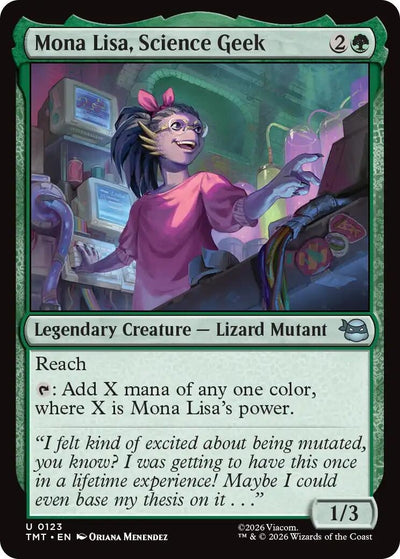 Mona Lisa, Science Geek (123) (Teenage Mutant Ninja Turtles) (Foil)