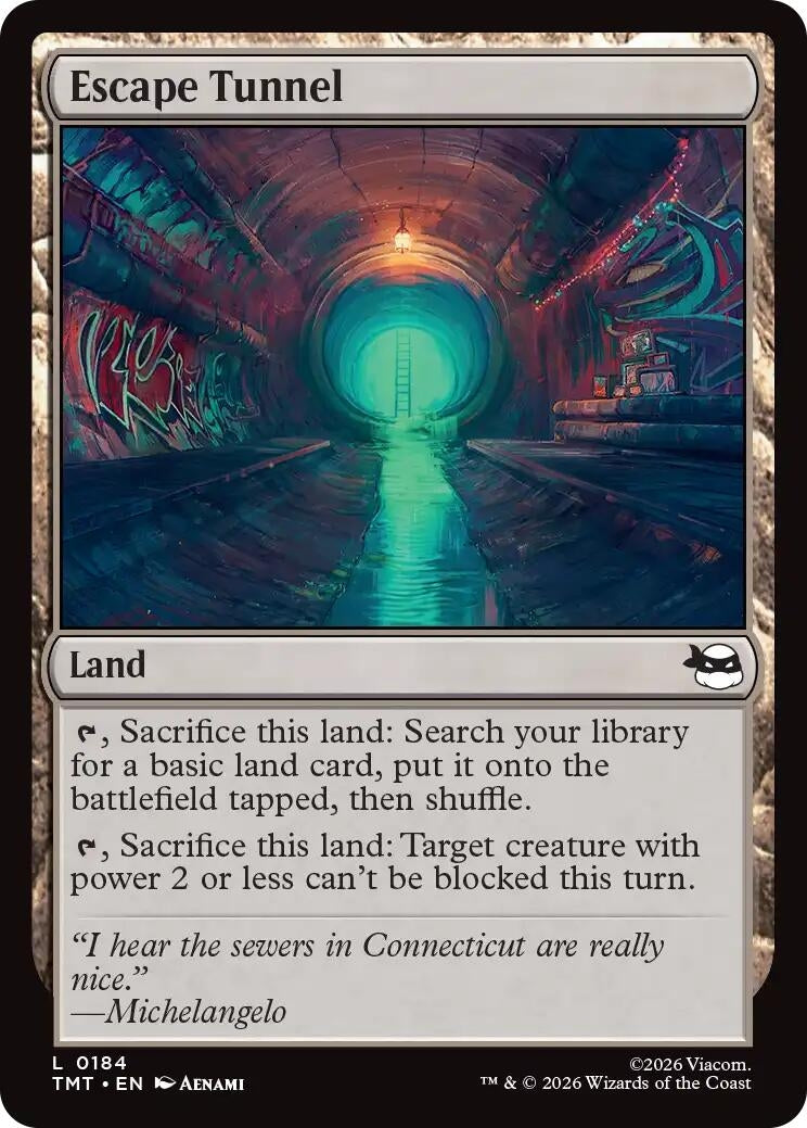 Escape Tunnel (184) (Teenage Mutant Ninja Turtles) (Foil)