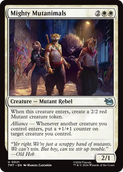 Mighty Mutanimals (21) (Teenage Mutant Ninja Turtles) (Foil)
