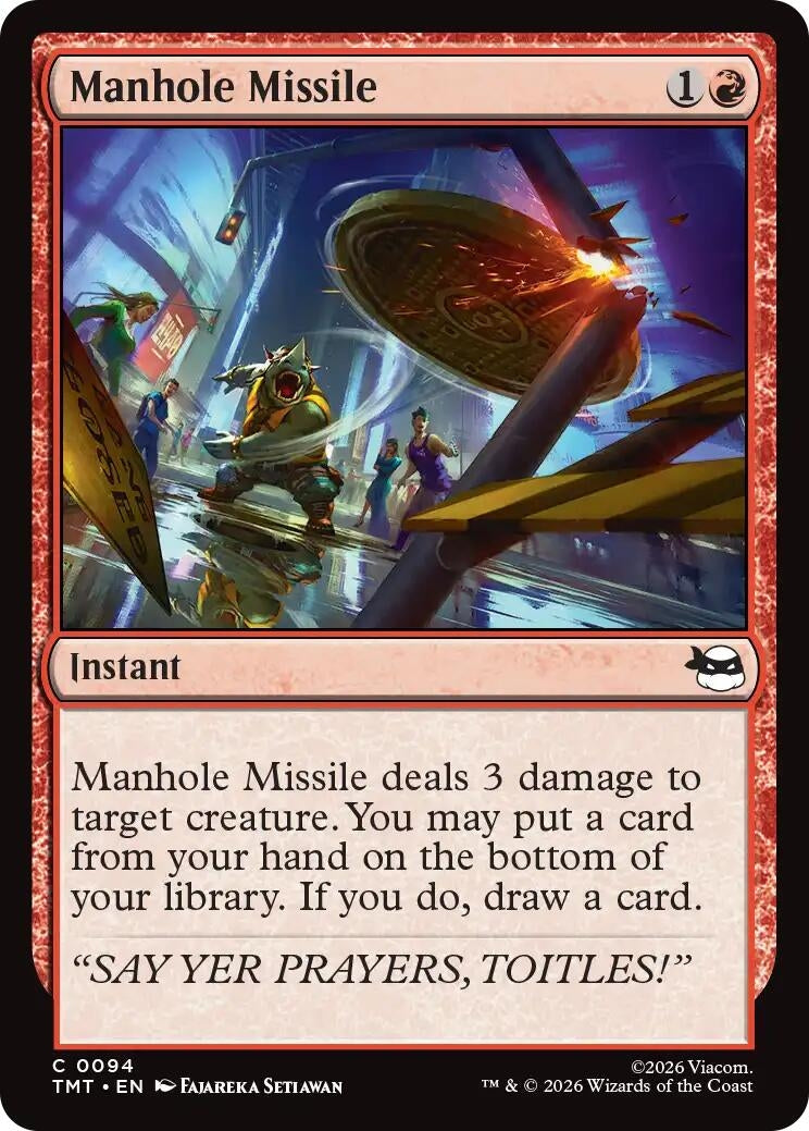 Manhole Missile (94) (Teenage Mutant Ninja Turtles) (Foil)