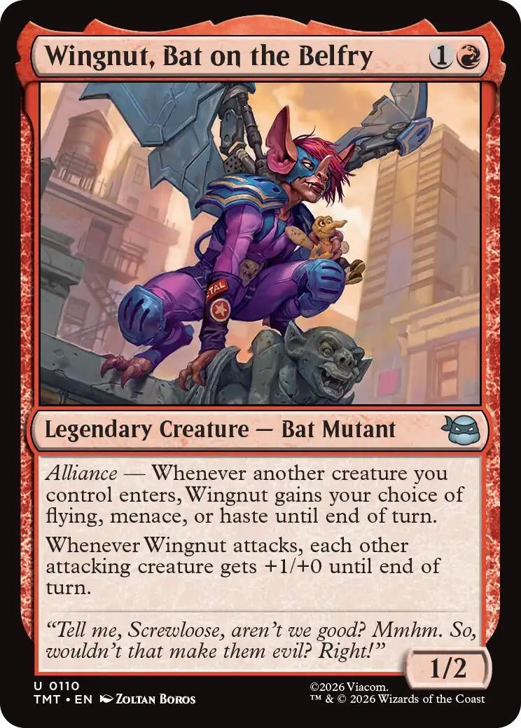 Wingnut, Bat on the Belfry (110) (Teenage Mutant Ninja Turtles) (Foil)