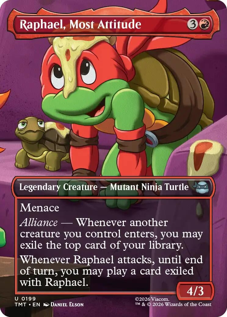 Raphael, Most Attitude (Borderless) (199) (Teenage Mutant Ninja Turtles)