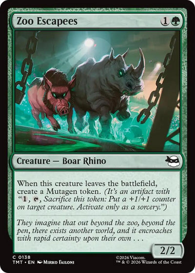 Zoo Escapees (138) (Teenage Mutant Ninja Turtles) (Foil)