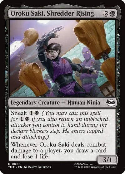 Oroku Saki, Shredder Rising (68) (Teenage Mutant Ninja Turtles) (Foil)