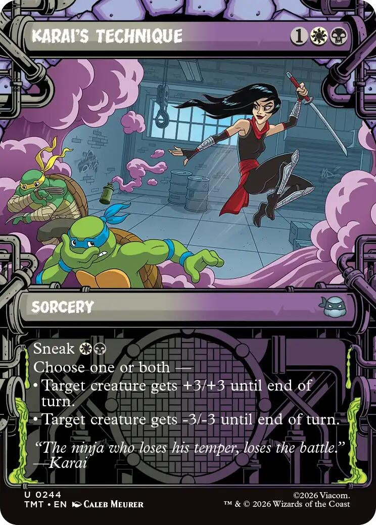 Karai's Technique (Showcase) (244) (Teenage Mutant Ninja Turtles)