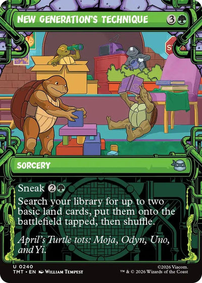 New Generation's Technique (Showcase) (240) (Teenage Mutant Ninja Turtles) (Foil)
