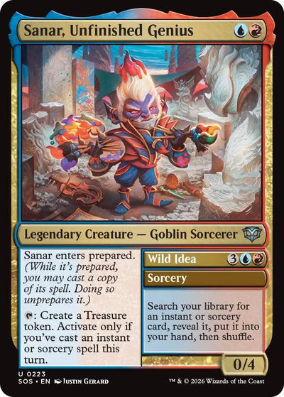 Sanar, Unfinished Genius (223) (Secrets of Strixhaven) (Foil)