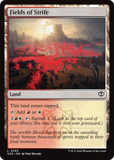 Fields of Strife (255) (Secrets of Strixhaven) (Foil)