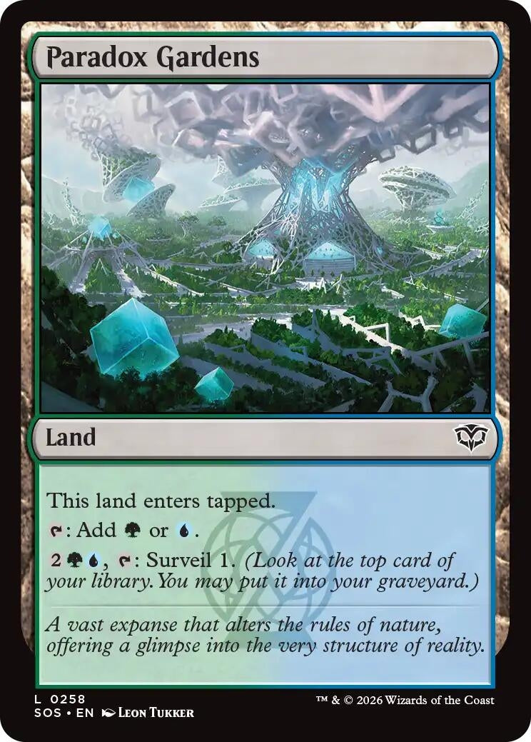 Paradox Gardens (258) (Secrets of Strixhaven) (Foil)