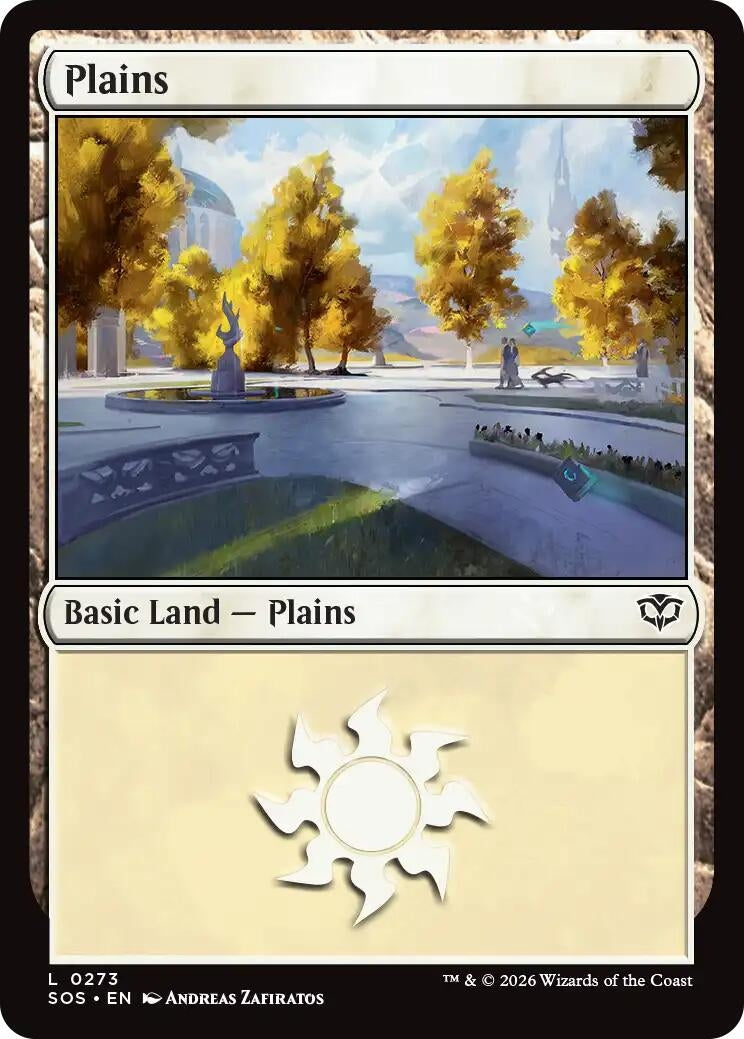 Plains (0273) (273) (Secrets of Strixhaven) (Foil)