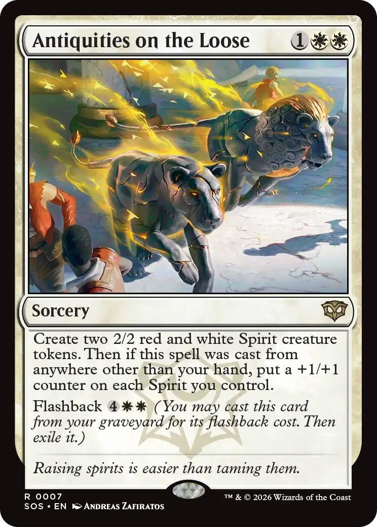 Antiquities on the Loose (7) (Secrets of Strixhaven) (Foil)