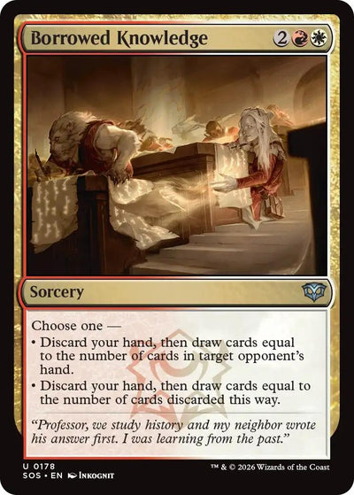 Borrowed Knowledge (178) (Secrets of Strixhaven) (Foil)