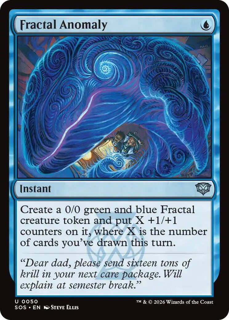 Fractal Anomaly (50) (Secrets of Strixhaven) (Foil)