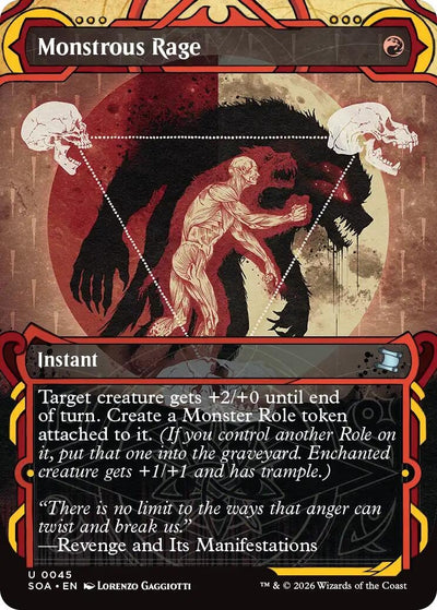 Monstrous Rage (45) (Secrets of Strixhaven: Mystical Archive) (Foil)
