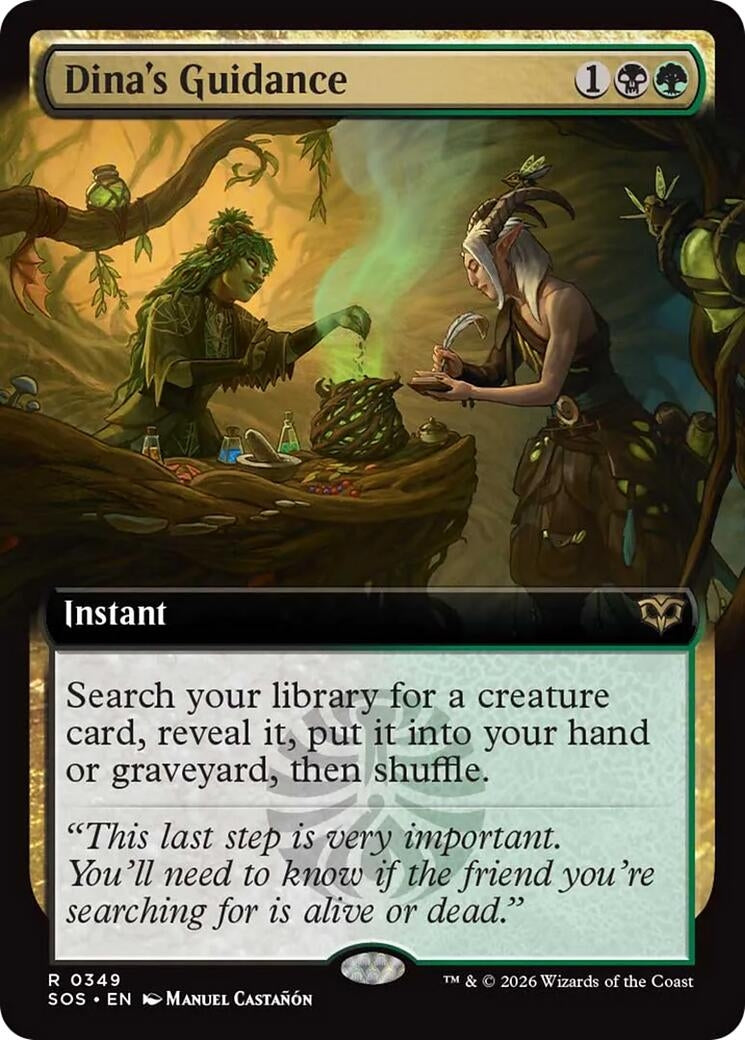 Dina's Guidance (Extended Art) (349) (Secrets of Strixhaven)