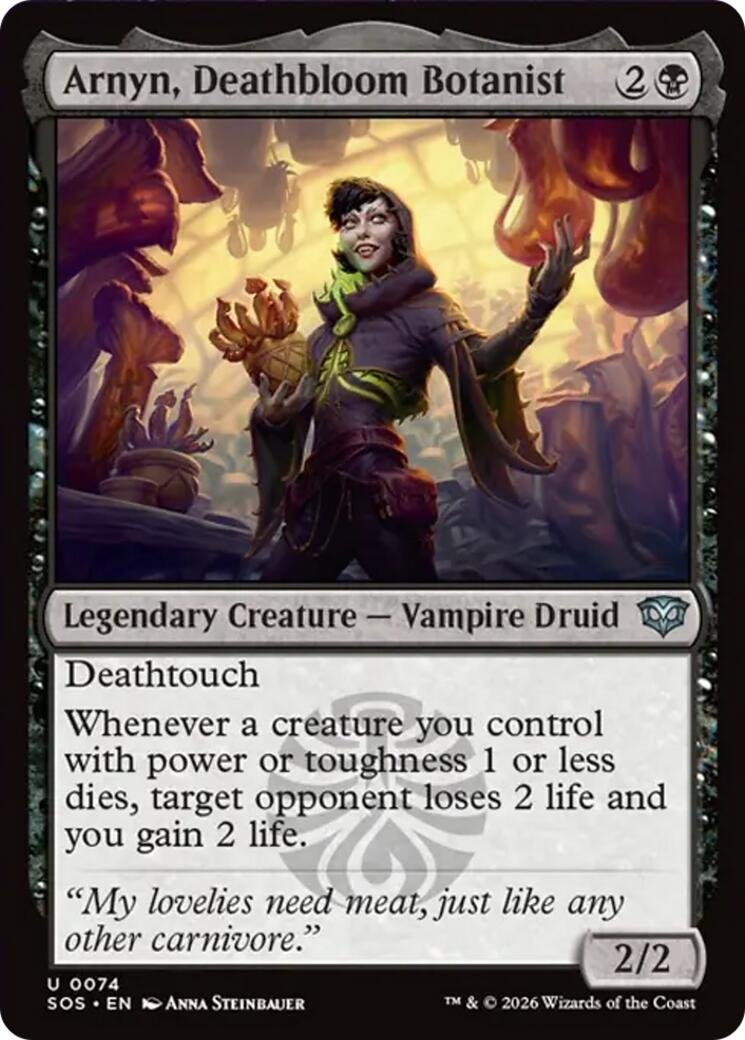 Arnyn, Deathbloom Botanist (74) (Secrets of Strixhaven) (Foil)