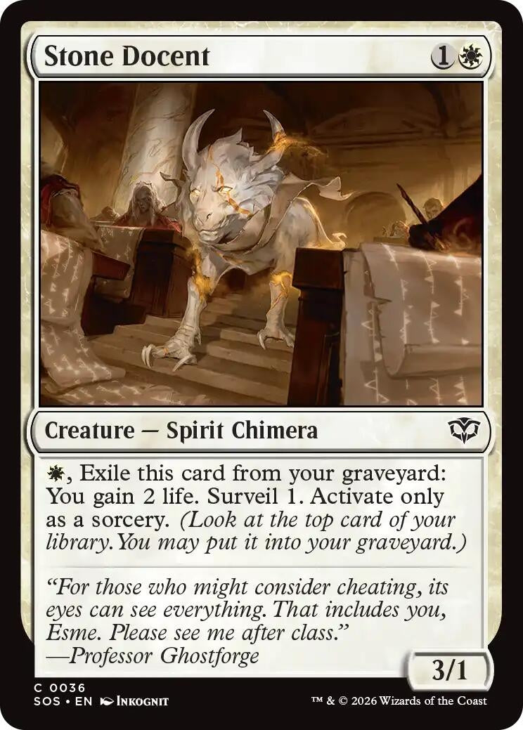 Stone Docent (36) (Secrets of Strixhaven) (Foil)