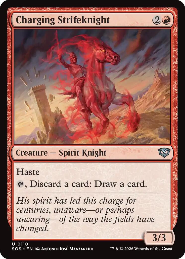 Charging Strifeknight (110) (Secrets of Strixhaven)