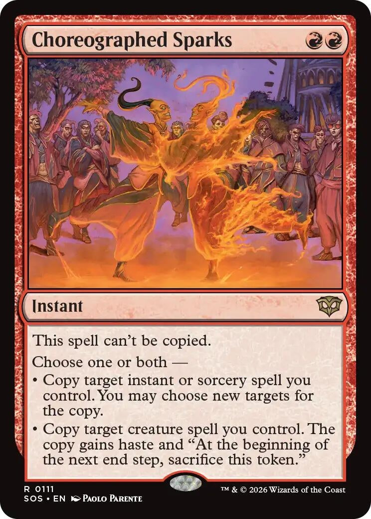 Choreographed Sparks (111) (Secrets of Strixhaven) (Foil)