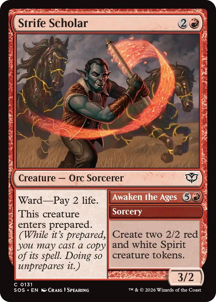 Strife Scholar (131) (Secrets of Strixhaven) (Foil)