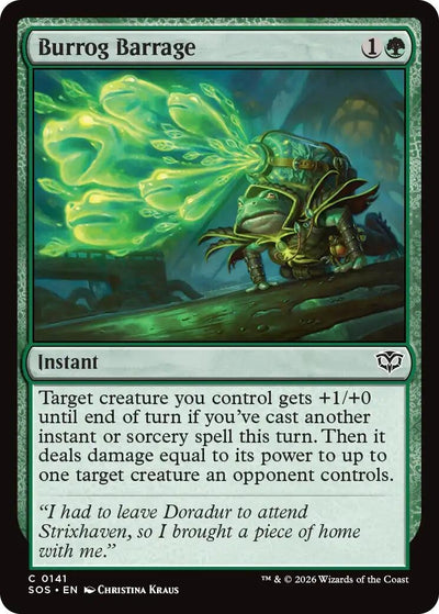 Burrog Barrage (141) (Secrets of Strixhaven) (Foil)