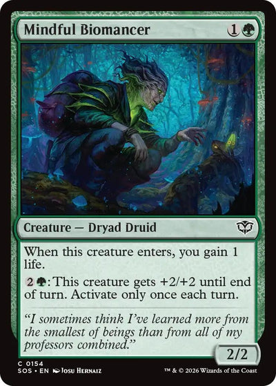 Mindful Biomancer (154) (Secrets of Strixhaven) (Foil)