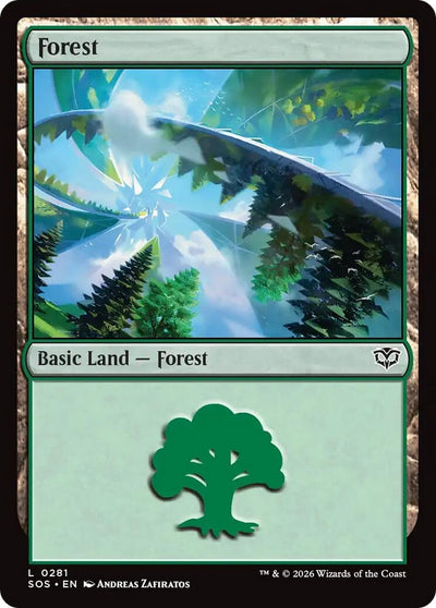 Forest (0281) (281) (Secrets of Strixhaven) (Foil)