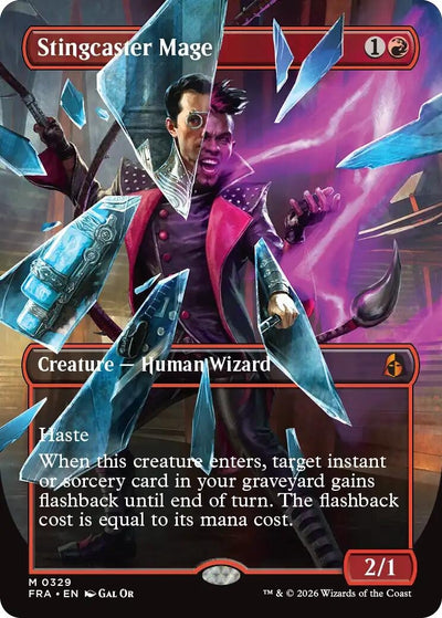 Stingcaster Mage (Borderless) (0329) (329) (Reality Fracture) (FRA)