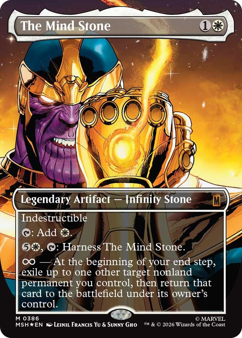 Image for The Mind Stone (Borderless) (386) (Marvel Super Heroes) (Foil) - Magic: The Gathering