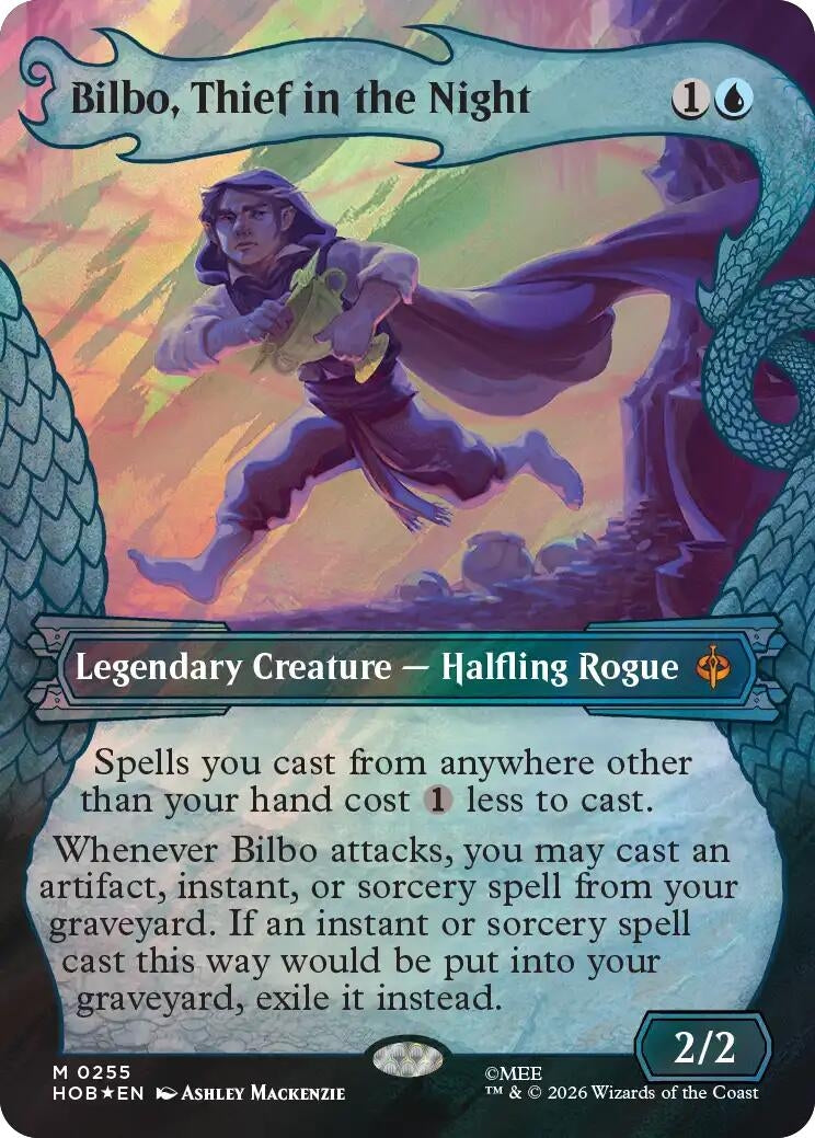 Image for Bilbo, Thief in the Night (Showcase) (Surge Foil) (255) (The Hobbit) (Foil) (HOB) - Magic: The Gathering