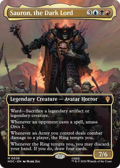 Sauron, the Dark Lord (Borderless) (36) (The Hobbit: Eternal-Legal) (HOC)