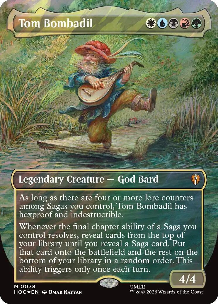 Image for Tom Bombadil (Borderless) (Surge Foil) (78) (The Hobbit: Eternal-Legal) (Foil) (HOC) - Magic: The Gathering