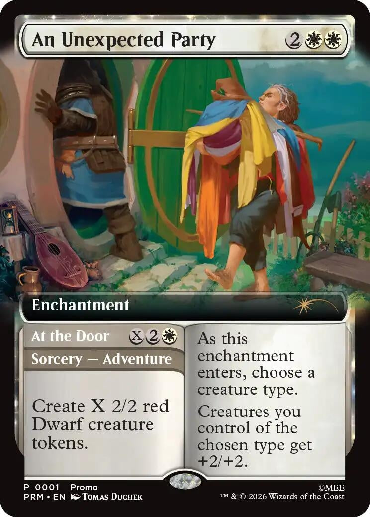 Image for An Unexpected Party (Extended Art) (1) (Promo Pack: The Hobbit) (Foil) (PRM) - Magic: The Gathering