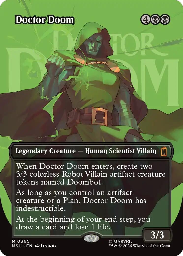 Image for Doctor Doom (Borderless) (0365) (365) (Marvel Super Heroes) - Magic: The Gathering